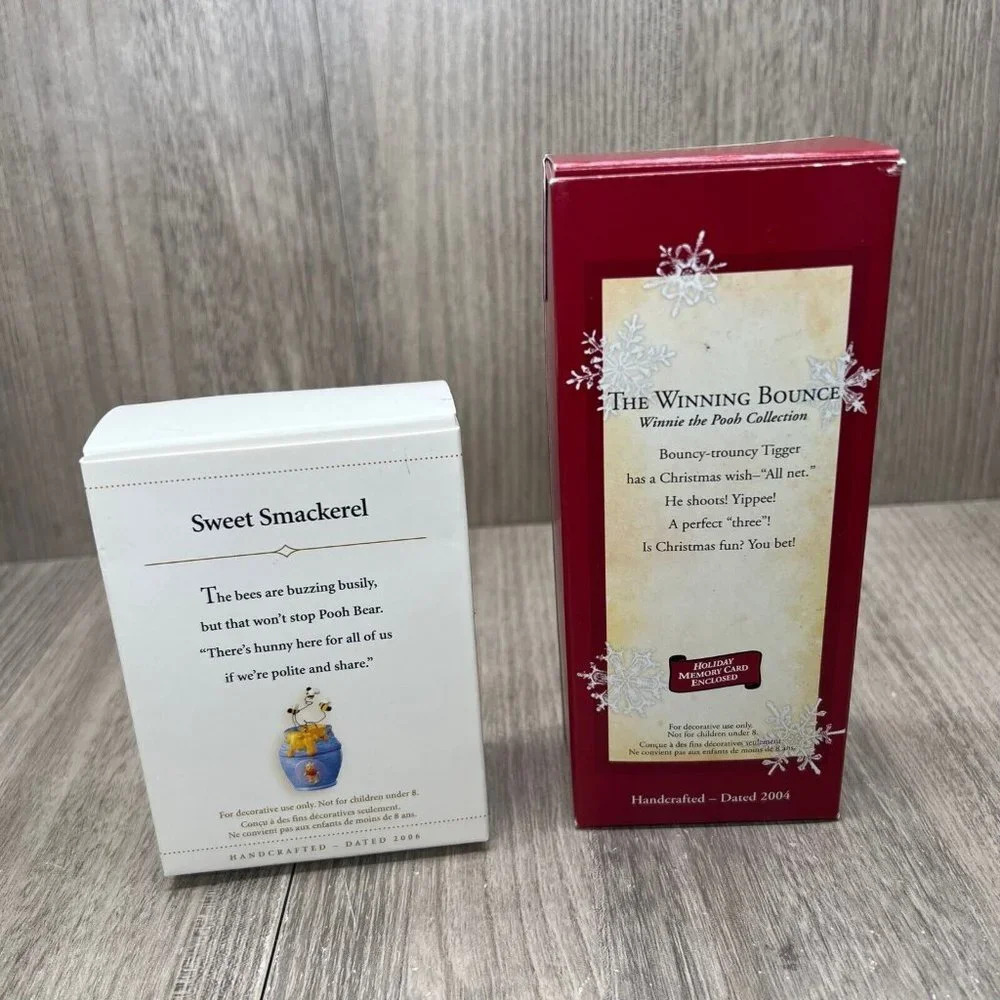 Hallmark Keepsake Sweet Smackerel/ Winning Bounce Christmas Ornaments Lot of 2 - Picture 2 of 7